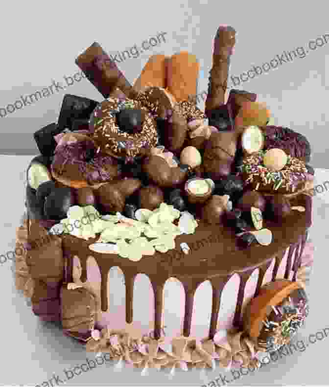 A Beautifully Decorated Birthday Cake, Surrounded By An Assortment Of Sweet And Savory Treats, Tempting Taste Buds Entertainning Adults Kids At Birthday Parties