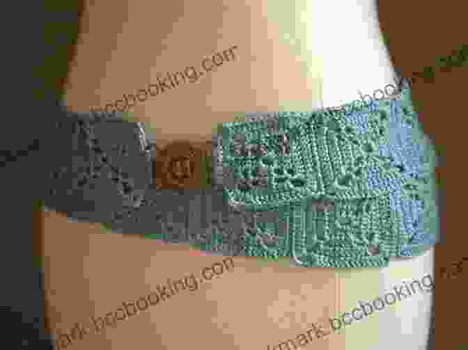 A Close Up Of A Beaded Hip Belt Crochet Pattern, Showcasing The Intricate Beadwork And Delicate Crochet Lace. Beaded Hip Belt Crochet Pattern