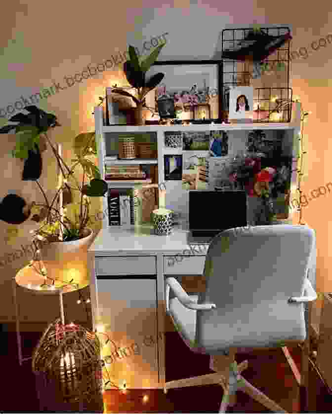 A Creative Workspace With Warm Lighting And Cozy Decor Hygge: 10 Reasons Why You Need To Adopt The Hygge Lifestyle (Danish Art Of Happiness How To Be Happy Healthy And Positive Living )