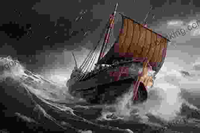 A Majestic Viking Ship Sailing Through Stormy Seas, Its Sails Billowing In The Wind All About: Venturesome Vikings (All About 6)