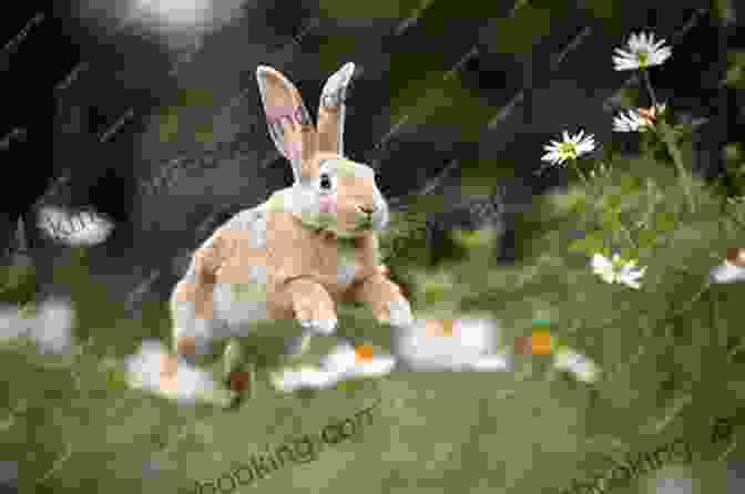A Playful Easter Bunny Hopping Through A Field Of Daisies First 100 Easter Words Jessica Barondes