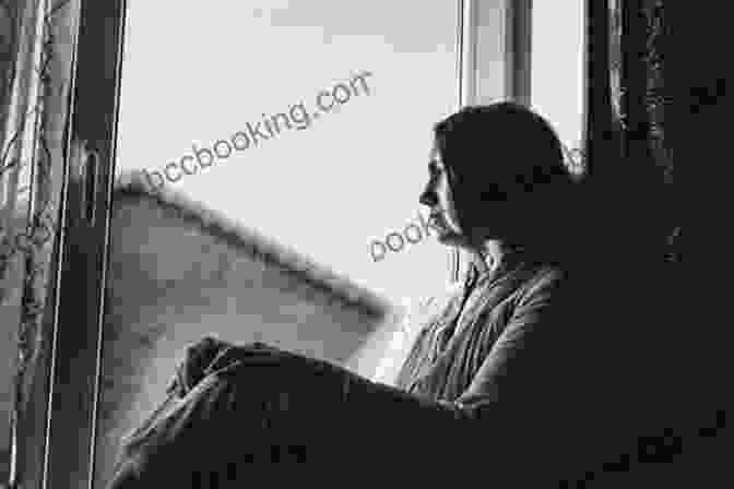 A Woman Sitting By A Window, Lost In Contemplation. Not Just Black And White