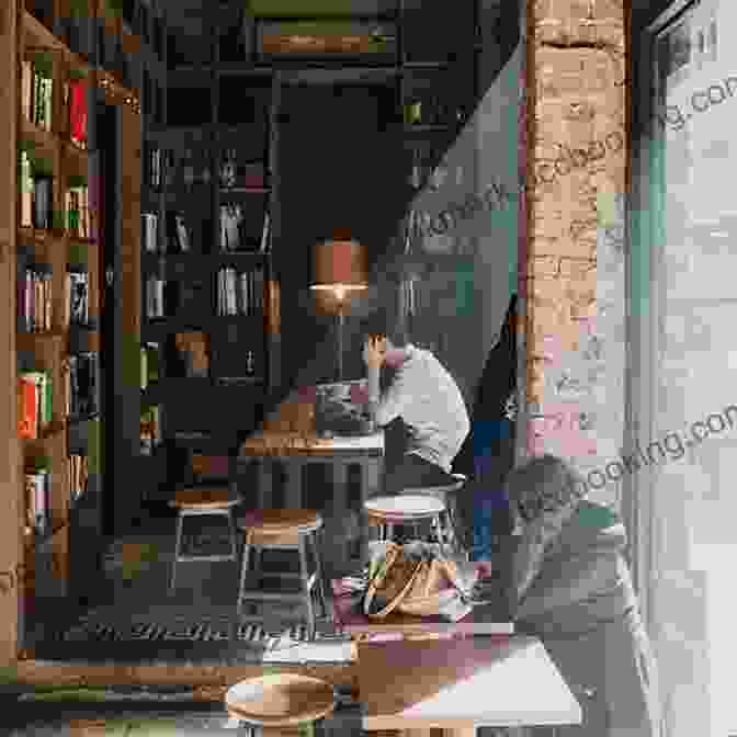 An Image Of A Person Writing In A Cozy Coffee Shop. OIL PAINTING HANDBOOK: A Guide To Help You Get Started As A Beginner