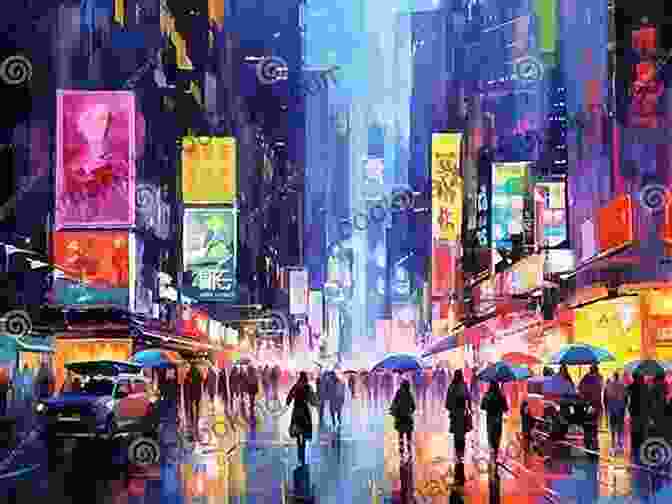 An Image Of A Vibrant Cityscape With People Bustling About. OIL PAINTING HANDBOOK: A Guide To Help You Get Started As A Beginner