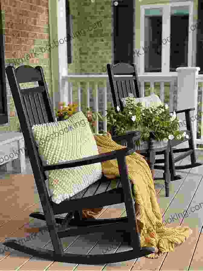 An Inviting Porch With A Rocking Chair And A Basket Of Fresh Produce, Surrounded By Lush Greenery, Capturing The Essence Of Southern Hospitality Deep Run Roots: Stories And Recipes From My Corner Of The South
