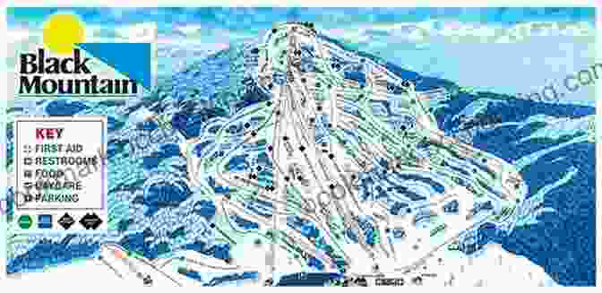 Black Mountain Ski Area In Jackson, New Hampshire. A Skier Is Descending Down A Slope. Lost Ski Areas Of The White Mountains