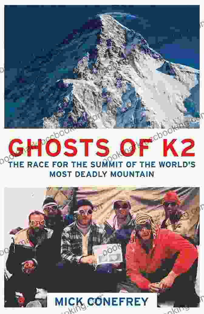Book Cover Of K2: Triumph And Tragedy, Showing A Panoramic View Of The K2 Mountain Range With Climbers Ascending Its Slopes. K2: Triumph And Tragedy Jim Curran