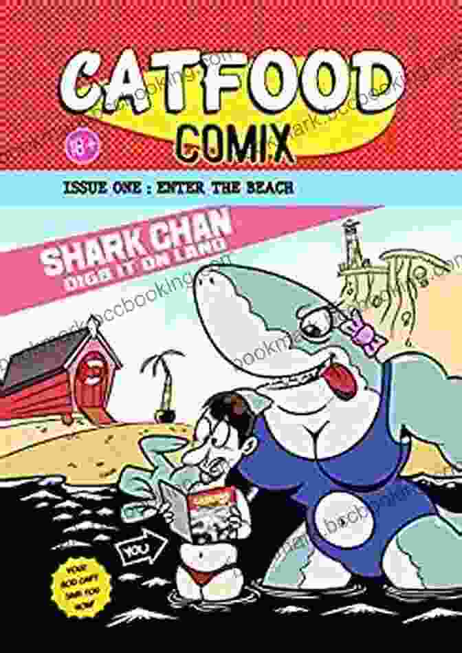Cover Of Catfood Comix Issue: Enter The Beach, Featuring Cats Frolicking On A Sandy Beach With A Colorful Sunrise Catfood Comix: Issue 1: Enter The Beach