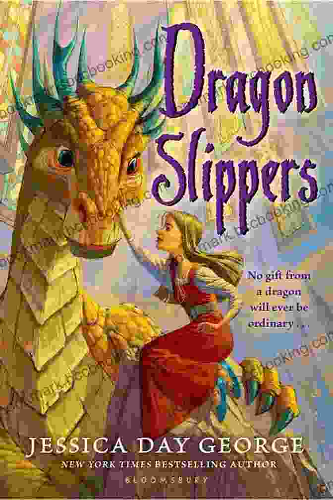 Dragon Slippers Book Cover Featuring Princess Cimorene With Dragon Slippers Dragon Slippers Jessica Day George