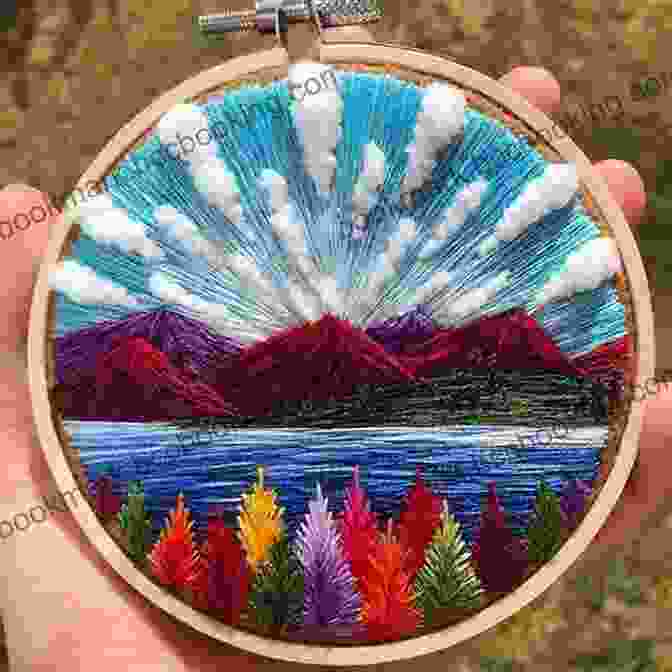 Embroidery Artist Stitching A Colorful Design Foolproof Flower Embroidery: 80 Stitches 400 Combinations In A Variety Of Fibers Add Texture Color Sparkle To Your Organic Garden