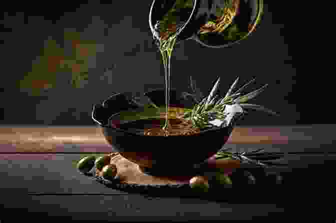 Golden Olive Oil Being Poured Into A Wooden Bowl Love Olives Jenna Evans Welch