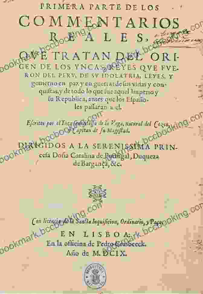 Manuscript Page Of Garcilaso De La Vega's 'Comentarios Reales' El Inca: The Life And Times Of Garcilaso De La Vega (Texas Pan American Series)