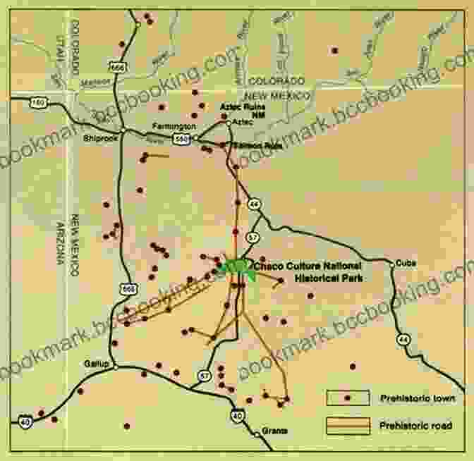 Map Of The Chacoan Road System, Connecting The Great Houses And Outlying Settlements The Anasazi Of Chaco Canyon: Greatest Mystery Of The American Southwest