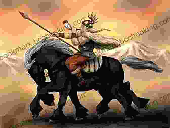 Odin Riding On Sleipnir, His Eight Legged Horse Norse Mother S Tales: Odin S Hungry Horse
