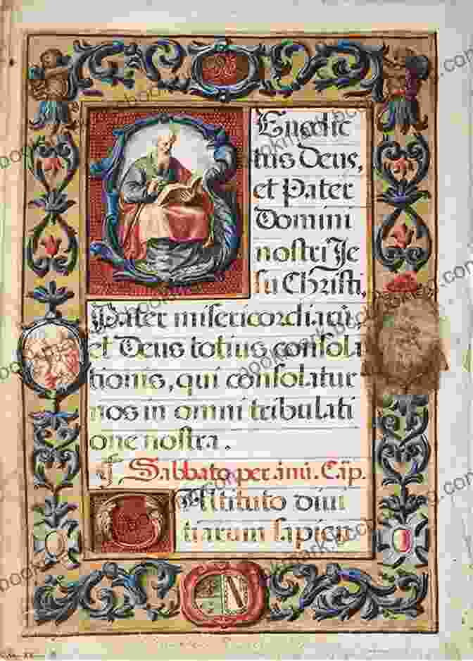 Page From A Medieval Illuminated Manuscript With Ornate Calligraphy Art In The Alphabet: A History Of The Evolution Of Hand Lettering (Lettering Calligraphy Typography)