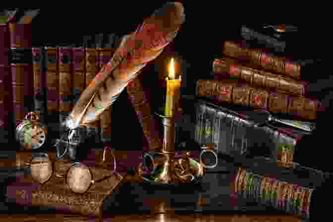 Students Sitting In A Candlelit Library, Surrounded By Books And Ancient Artifacts. The Fictional Christopher Nolan Todd McGowan