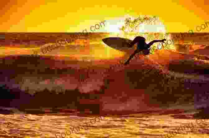 Surfer Riding A Wave With Sunset In The Background Women On Waves: A Culture History Of Surfing From Ancient Goddesses And Hawaiian Queens To Malibu Movie Stars And Millennial Champions