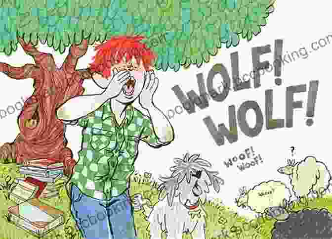 The Boy Who Cried Wolf Illustration StoryChimes The Boy Who Cried Wolf