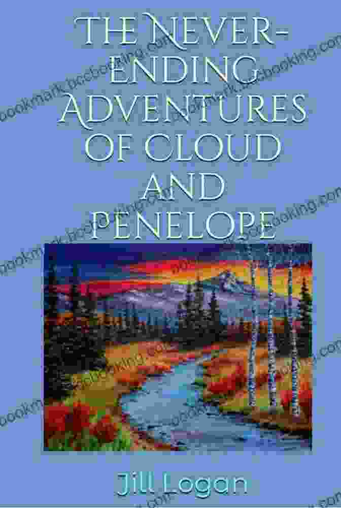 The Never Ending Adventures Of Cloud And Penelope Book Cover, Featuring A Whimsical Cloud Floating Above A Curious Girl The Never Ending Adventures Of Cloud And Penelope