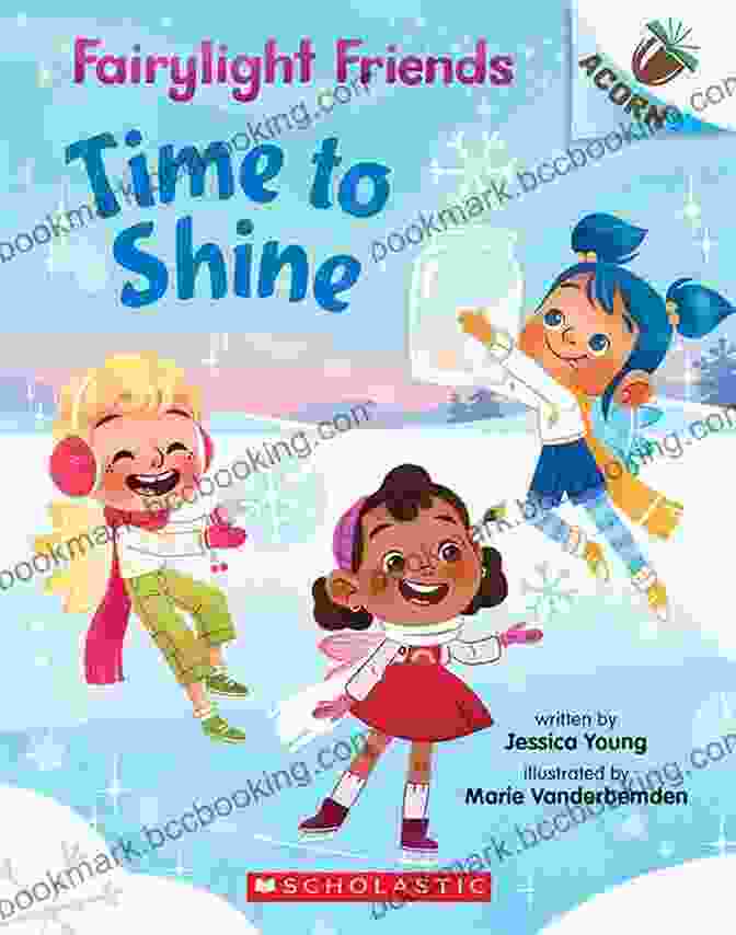 Time To Shine: An Acorn Fairylight Friends Adventure Book Cover Featuring A Group Of Fairies Surrounded By Twinkling Fairy Lights Time To Shine: An Acorn (Fairylight Friends #2)