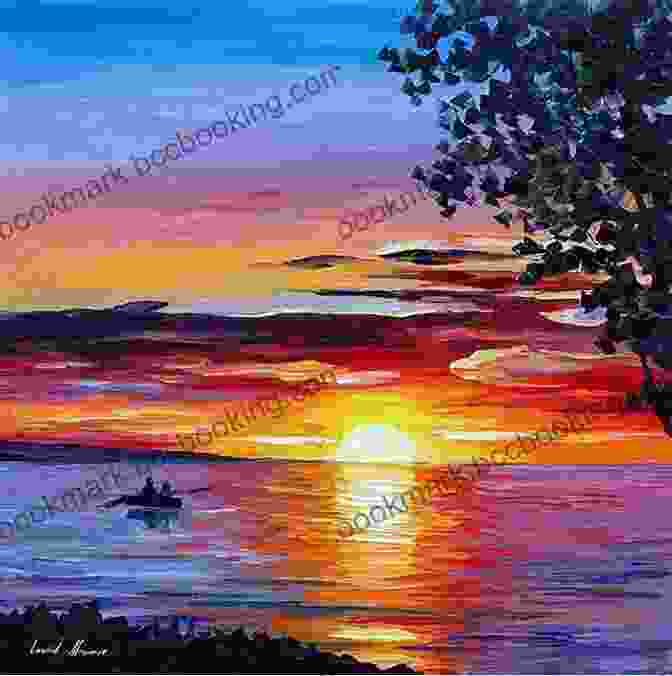 Vibrant Oils Book Cover: Jim Krause Displaying An Oil Painting Of A Stunning Sunset Over A Tranquil Body Of Water Vibrant Oils Jim Krause