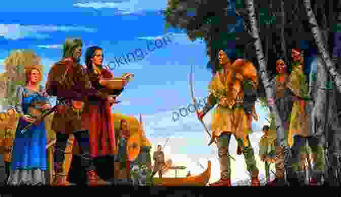 Viking Explorers Interacting With Indigenous Tribes In The New World American Vikings Jennifer Ziegler